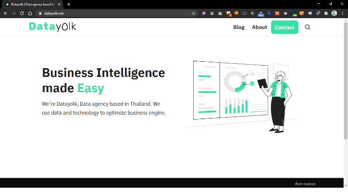 เปิดเว็บไซต์ที่เราสนใจจะตรวจสอบผ่าน Chrome ในคอมพิวเตอร์