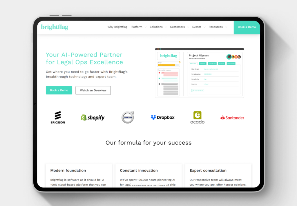 Brightflag เป็นแพลตฟอร์ม Legal Project Management ที่ช่วยให้นักกฏหมายหลาย ๆ คนทำงานร่วมกันได้ 