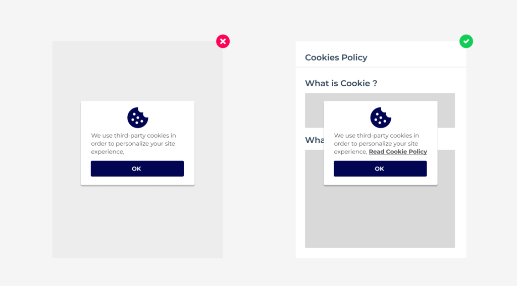 Cookie Banner ต้องมาพร้อมกับนโยบายคุกกี้ (Cookie Policy)